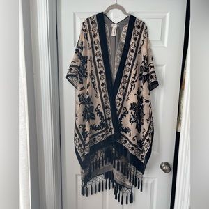 Free People Nightbird Burnout Kimono
